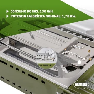 Draagbare gasbarbecue voor camping