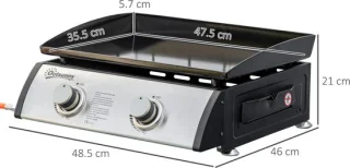 Draagbare gasbarbecue