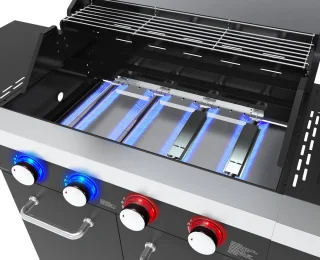 El Fuego Kingston 4.1 Gasbarbecue RVS Zwart