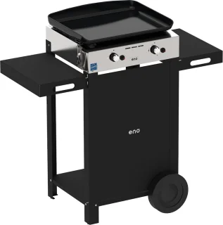 ENO Initial 50 Gasbarbecue 2 Branders Plancha Bakplaat Roltafel
