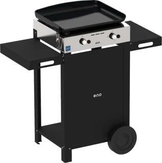 ENO Initial 50 Gasbarbecue 2 Branders Plancha Bakplaat Roltafel