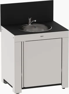 Eno Modulo Buitenkeuken 80 cm Inox HPL met Spoelbak