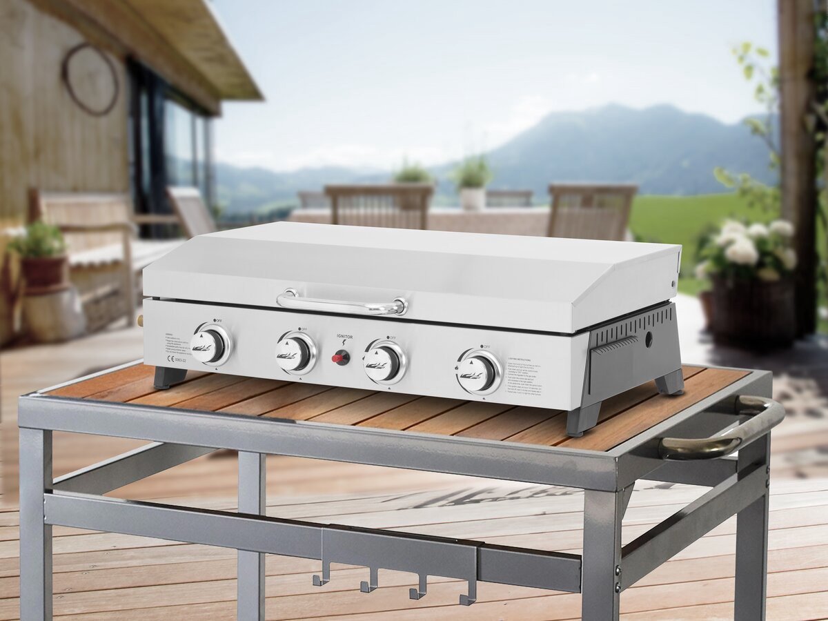 Wat vinden we goed aan de Fasto Plancha Gasgrill 4 Branders 10 kW Grijs