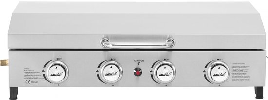 Fasto Plancha Gasgrill 4 Branders 10 kW Grijs review