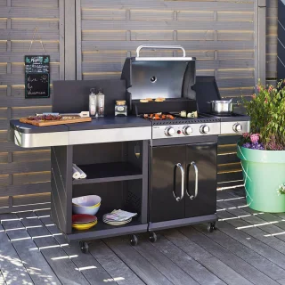 FIDGI 3 Gasbarbecue met sideboard