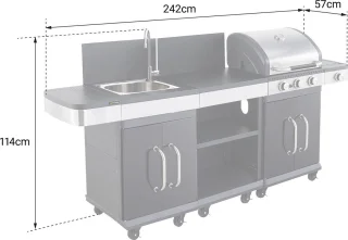 FIDGI 3 Modulaire Buitenkeuken