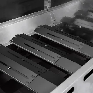 Flavourizer universele verstelbare BBQ-diffusorplaat 34-535 cm staal geëmailleerd