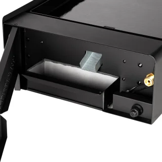 Gas bakplaat 5,6kW speciaal voor hamburger