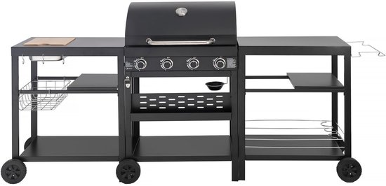 Gas BBQ 4 Branders Zwart 12 kW review