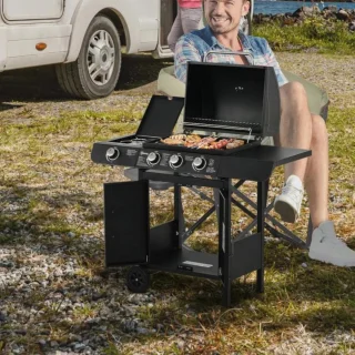 Gas BBQ Grill 110x50x100 cm