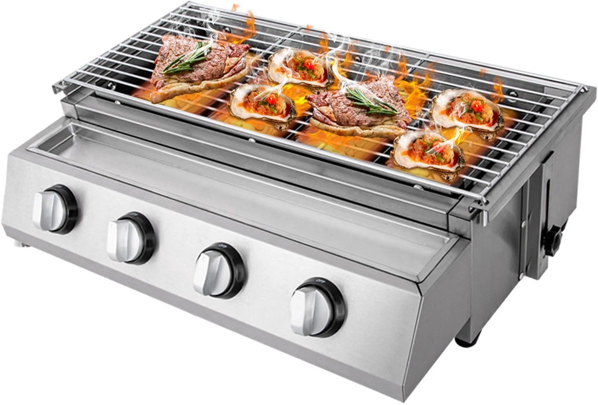 De Gas BBQ RVS buitenkeuken familie model in één oogopslag