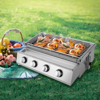 Gas BBQ RVS buitenkeuken familie model
