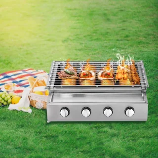 Gas BBQ RVS buitenkeuken familie model