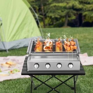 Gas BBQ RVS buitenkeuken familie model