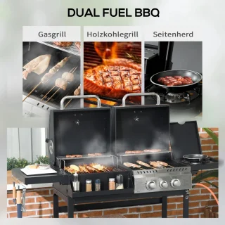 Gas Grill BBQ 161x53x101 cm