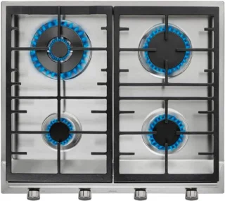Gas inbouwkookplaat 60 cm - 4-pits