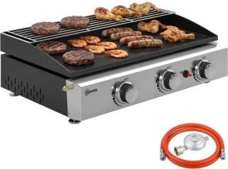 Gasbarbecue 3 branders Tafelgrill Zwart