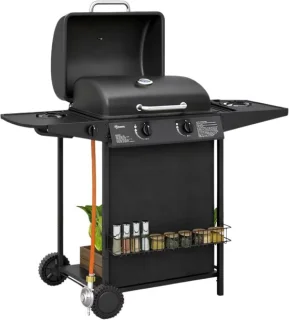 Gasbarbecue 3 branders zwart
