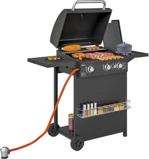 Gasbarbecue Grillwagen Zwart