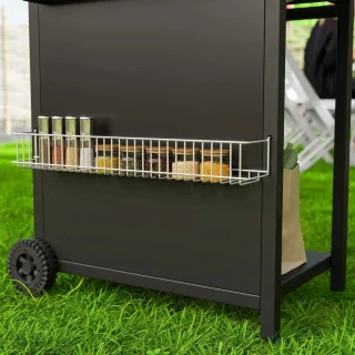 Gasbarbecue Grillwagen Zwart