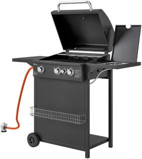 Gasbarbecue Grillwagen Zwart