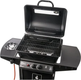 Gasbarbecue lavasteen grillwagen House&Garden Halifax Premium met zijbrander