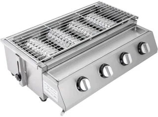 Gasbarbecue Luxe 4-kops draagbaar