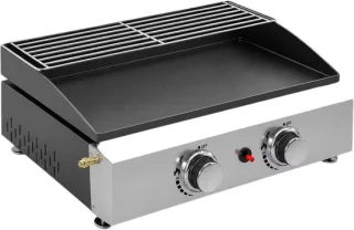 Gasgrill 2 branders 5 kW zwart