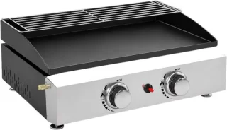 Gasgrill 2 branders 5 kw zwart
