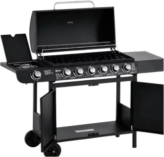 Gasgrill 7 branders zwart