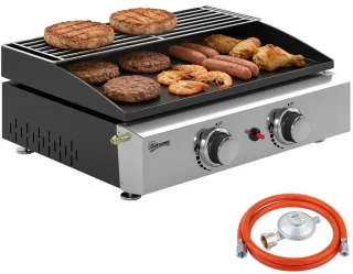 De Gasgrill Gasbarbecue 2 Branders Tafelmodel Zwart in één oogopslag