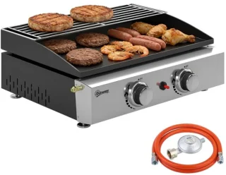 Compacte dubbelbrander tafelgrill: direct klaar voor buitenkoken