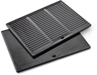 Grillplaat voor gasbarbecue van enameled gietijzer