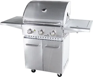 Grilluxe RVS gasbarbecue 3 branders