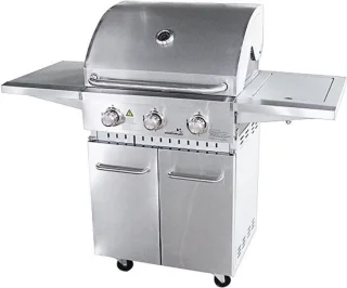 Grilluxe RVS gasbarbecue 3 branders