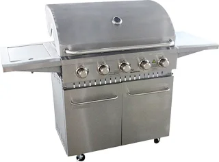 Grilluxe RVS gasbarbecue 5 branders