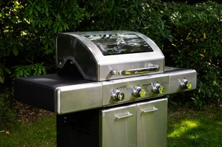 GrilluxePrime gasbarbecue 3 branders gietijzeren kookplaat