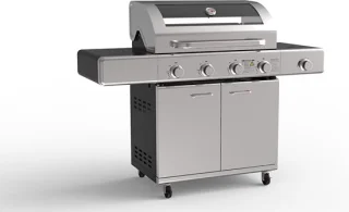 GrilluxePrime gasbarbecue 4 branders gietijzeren plaat