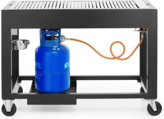 HENDI Gasbarbecue 10kW Zwart