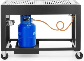 HENDI Gasbarbecue 10kW Zwart