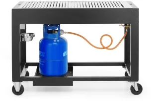 HENDI Gasbarbecue 10kW Zwart