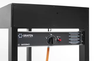 HENDI Gasbarbecue 10kW Zwart
