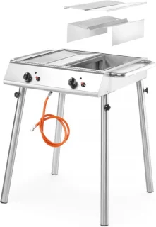 HENDI Gasgrill 2 Branders Roestvrij Staal 770x710x870 mm