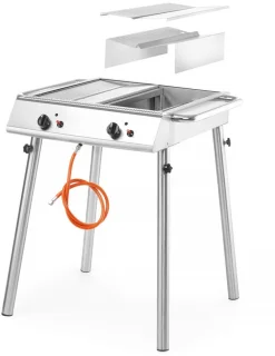HENDI Gasgrill 2 Branders Roestvrij Staal 770x710x870 mm