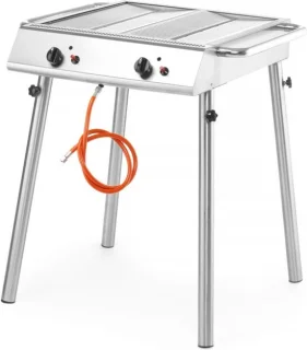 HENDI Gasgrill 2 Branders Roestvrij Staal 770x710x870 mm