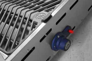 HENDI Green Fire barbecue 2 branders gietijzeren bakplaat