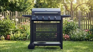 House&Garden Gasbarbecue Grillwagen 4 Branders