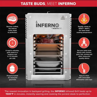 Inferno Northfire infrarood gasbarbecue aluminium 16kg
