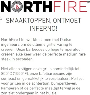 Inferno Northfire infrarood gasbarbecue aluminium 16kg