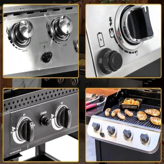 JGS Premium Knop en Reservedoppen Set voor Gasbarbecue